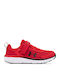 Assert 9 Kids Sports Shoes Running with Hoop & Loop Closure Red