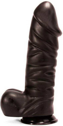 X-Men Oliver's Cock Ρεαλιστικό Dildo με Όρχεις και Βεντούζα Black 39cm