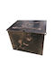 Ξ-9 Metallic Firewood Box 52x44x66cm Bronze