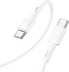 Hoco Victory X83 USB 2.0 Cable USB-C male - USB-C male Λευκό 1m