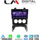 LM Digital Car Audio System for Peugeot 3008 / 206 / 5008 2009-2016 with A/C (Bluetooth/USB/WiFi/GPS/Apple-Carplay/Android-Auto) with Touch Screen 9"