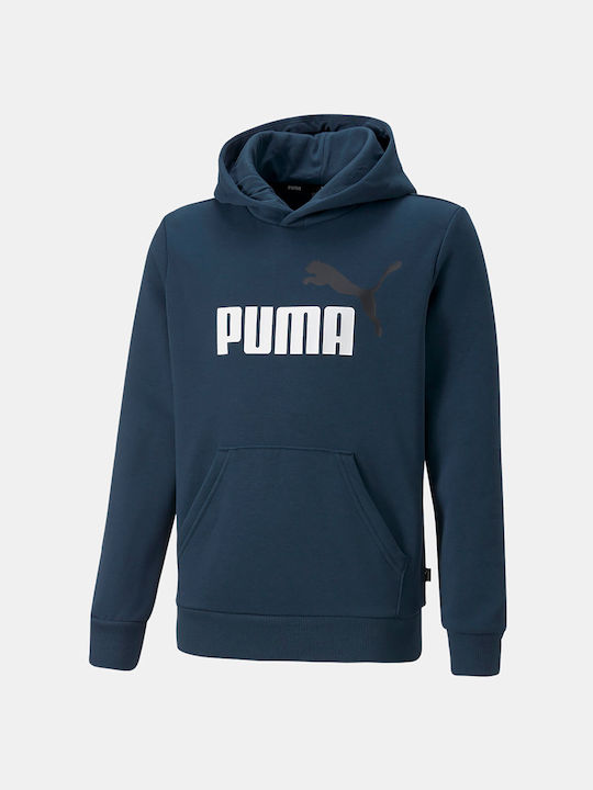 Puma Kids Sweatshirt with Hood and Pocket Navy ...