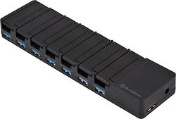 Silverstone UC03-PRO USB Hub 7 Θυρών (USB-A) SST-UC03B-PRO