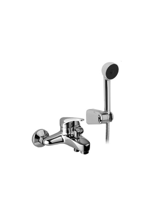 Wtsgroup Kristal KR105 Mischung Bade- / Duscharmatur Badewanne Komplettes Set Silber