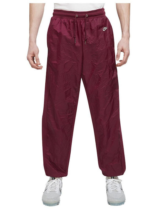 Sweatpants with Elastic Burgundy