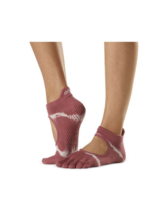 Toesox Bella Κάλτσες για Yoga/Pilates Ροζ 1 Ζεύγος
