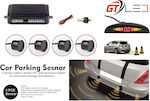 Back Car Parking System with Screen / Buzzer and 4 Sensors in Black Colour