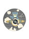 Koulis Carpets 8340A Kinder Teppich Gray Rund mit Durchmesser 133cm