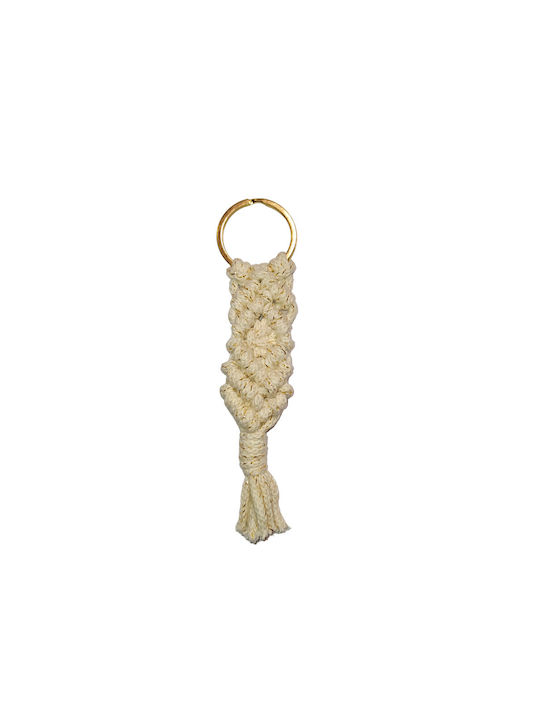 Breloc de chei Macrame Diamond - Aur