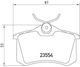 Brembo Brake Pad for Skoda Octavia Volkswagen Golf