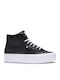 Manual Hi Γυναικεία Flatforms Μποτάκια Μαύρα