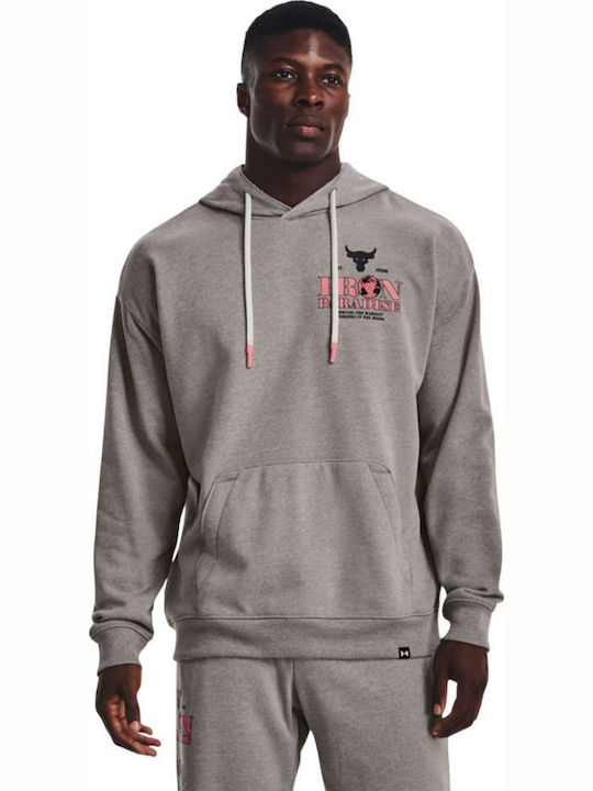 Project Rock Terry Sweatshirt mit Kapuze Gray