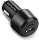 4Smarts Voltroad Ultimate Зарядно за кола 83W Бързо Зареждане с Портове: 1xUSB 1xType-C Черен Цвят