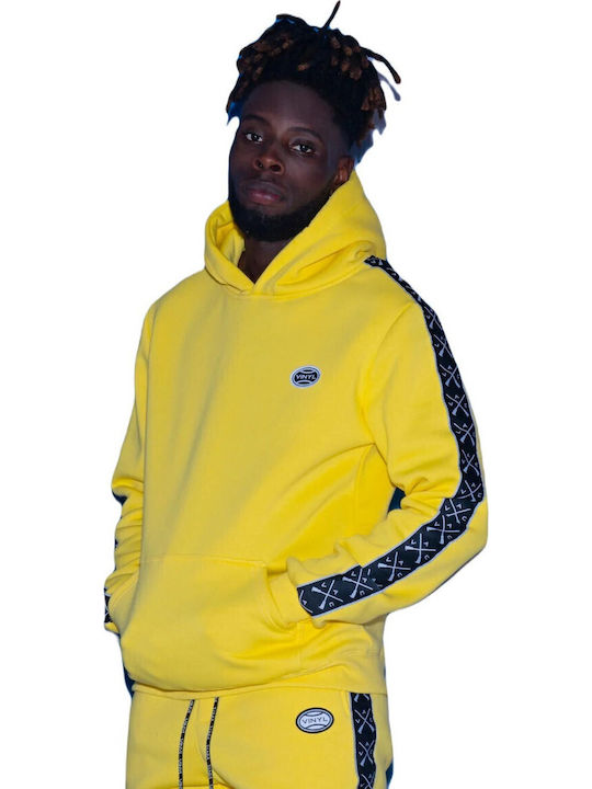 Vinyl Art Clothing Sweatshirt mit Kapuze Gelb