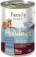 Family First Holidays Wet Food for Puppies in Cans with Beef, Deer and Carrot Gluten-Free 400gr