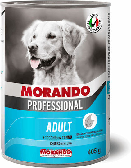 Morando Professional Wet Food Dogs in Cans with Tuna Fish 405gr