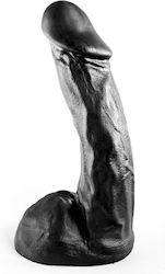 All Black Fisting Dildo Ρεαλιστικό Dildo με Όρχεις Black 13cm
