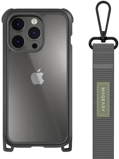 SwitchEasy Odyssey+ Back Cover Plastic / Silicone with Strap Classic Gray (iPhone 14 Pro)