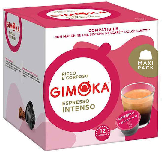 Gimoka Capsules Espresso Intenso Compatible with Machine Dolce Gusto 100caps,tobolek