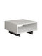 Square Coffee Table Hola White / Charcoal L60xW60xH32cm