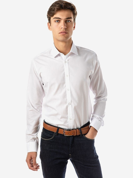 Long-sleeved Cotton Shirt White