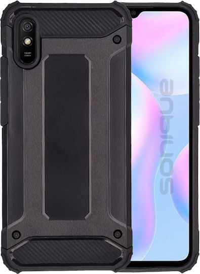 Sonique Heavy Armor Back Cover Σιλικόνης 2mm Μαύρο (Redmi 9A / 9AT)