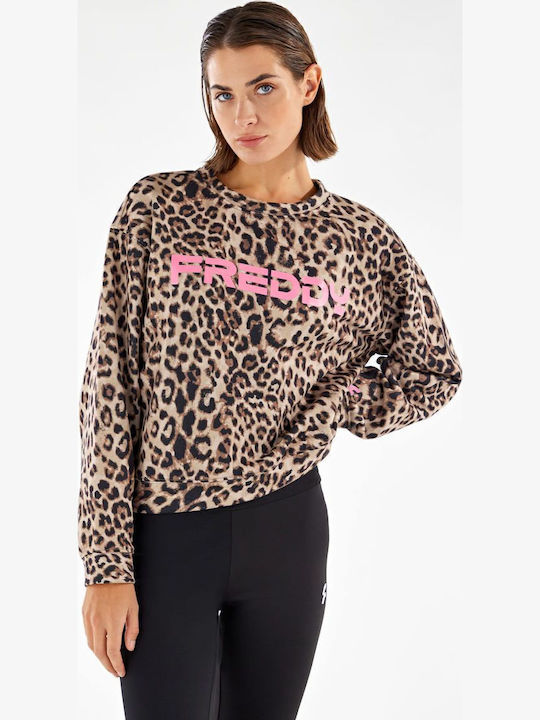 Lang Damen Sweatshirt Braun