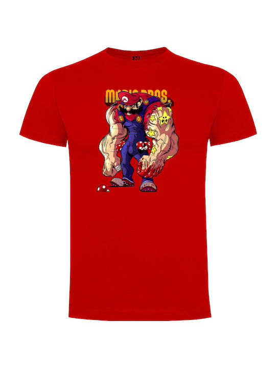 T-shirt Jacked Mario red