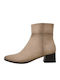 Women's Ankle Boots with Medium Heel Beige