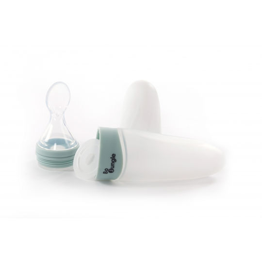 Bo Jungle Baby Spoon B-Food Dispenser with Adjustable Flow made of Silicone Light Blue