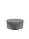 Rundes Zentral Kaffeetisch Aluminium Grau M75xL75xH31cm