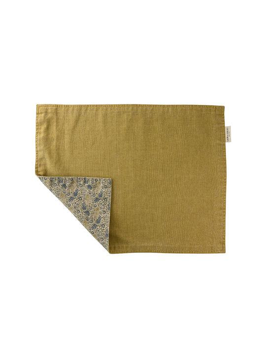Laura Ashley Wild Clematis Σουπλά Υφασμάτινο Κίτρινο 48x35cm