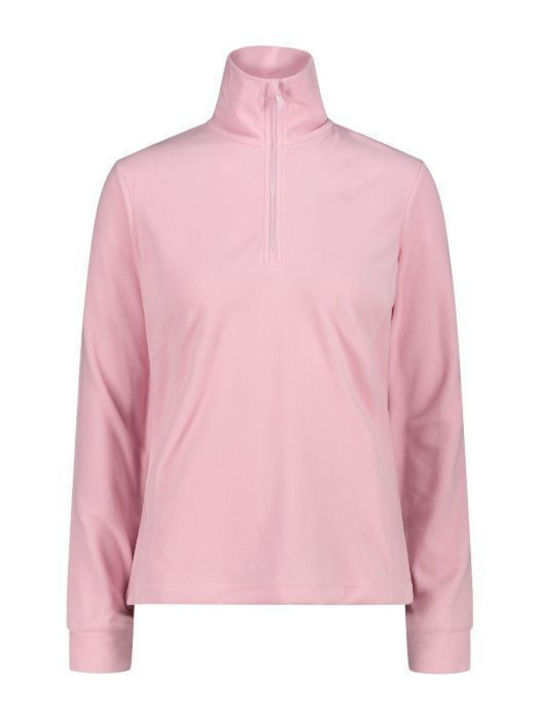 CMP Damen Sportlich Vlies Bluse Langärmelig Arctic Pink