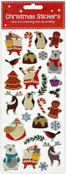 Exas Paper Weihnachtsaufkleber mit Weihnachtsmann Muster Exas Paper Weihnachtsaufkleber mit Weihnachtsmann Muster