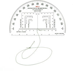 Lalizas Military Protractor Bootslinie CD032