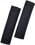 Carsun Set of 2pcs Car Seat Belt Pads Black