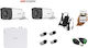 Hikvision Система за наблюдение DS-7104HQHI-K1(S) + DS-2CE17D0T-IT3F(C) 2 Камери Камери Видеонаблюдение 1080p с Записващо устройство