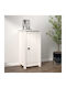 Living Room Cabinet Made of Solid Wood White 40x35x80cm