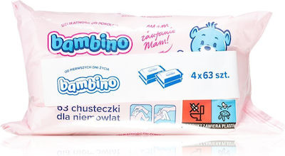 Bambino Mio Baby Baby Wipes 4x63pcs