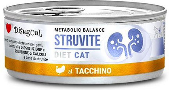 Disugual Metabolic Balance Struvite Wet Cat Food in Cans with Turkey Diet 85gr