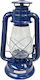 Metal Petrol Light Bulb for Camping Blue 18.2x18.2x24.5cm