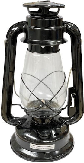 Lanternă Metalică pe Benzină pentru Camping Neagră 18.2x18.2x24.5cm