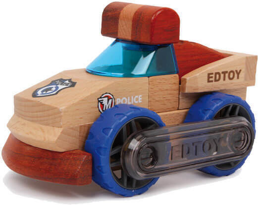 Small Foot Police Car Toy for 3+ Years