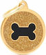 My Family Shine Big Circle Gold Glitter Black B...