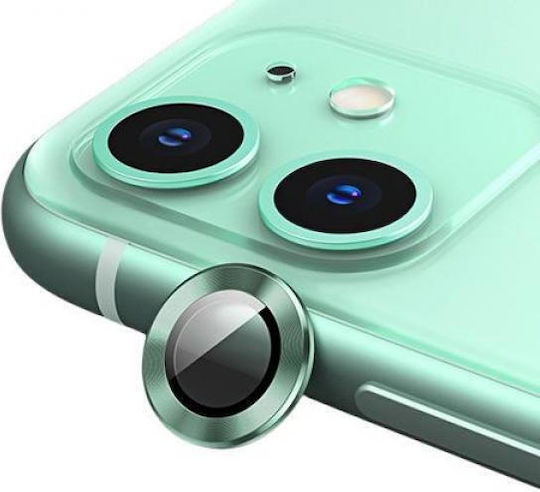 Usams Metal Ring Προστασία Κάμερας Μεταλλικό Πλαίσιο Green για το iPhone 11