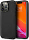 Mercedes-Benz Leather Hot Stamped Back Cover Leather Black (iPhone 14 Pro)