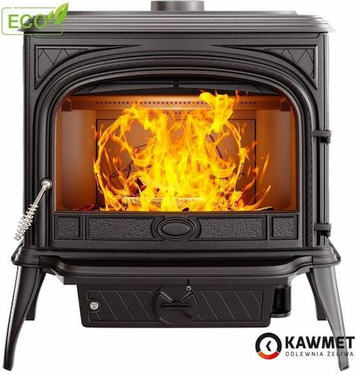Kawmet Premium Sphinx S6 Eco Μαντεμένια Ξυλόσομπα 13.9kW Μαύρη