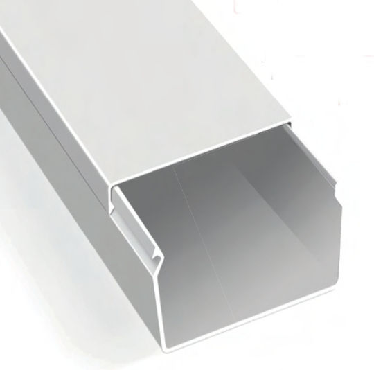 Aca Канал за Кабели с перфорирана стойка от Пластмаса 60x60mm Бял 2м