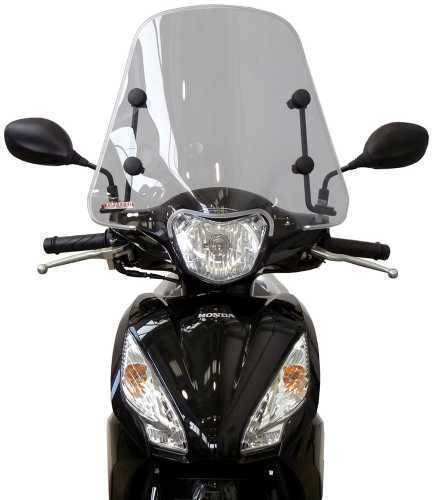 Fabbri Motorcycle Windshield & Windscreen Tinted Visor for Honda Vision 110 2017-2021 3213/LS
