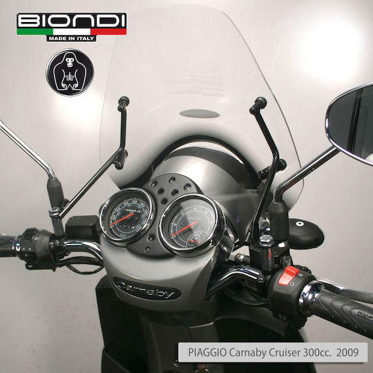 Biondi Motorcycle Windshield & Windscreen Installation Kit for Ducati Cruiser for Keeway Cruiser for Piaggio Carnaby Cruiser 300 2009-2012 8500586